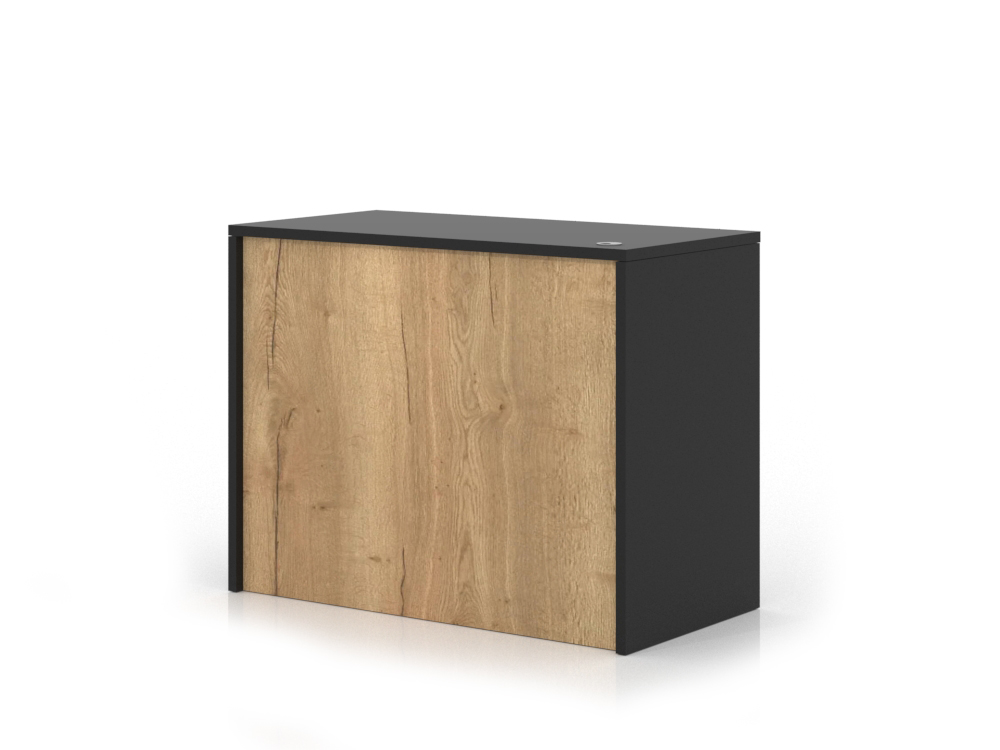 Foster 2 Módulos: Roble halifax natural y negro