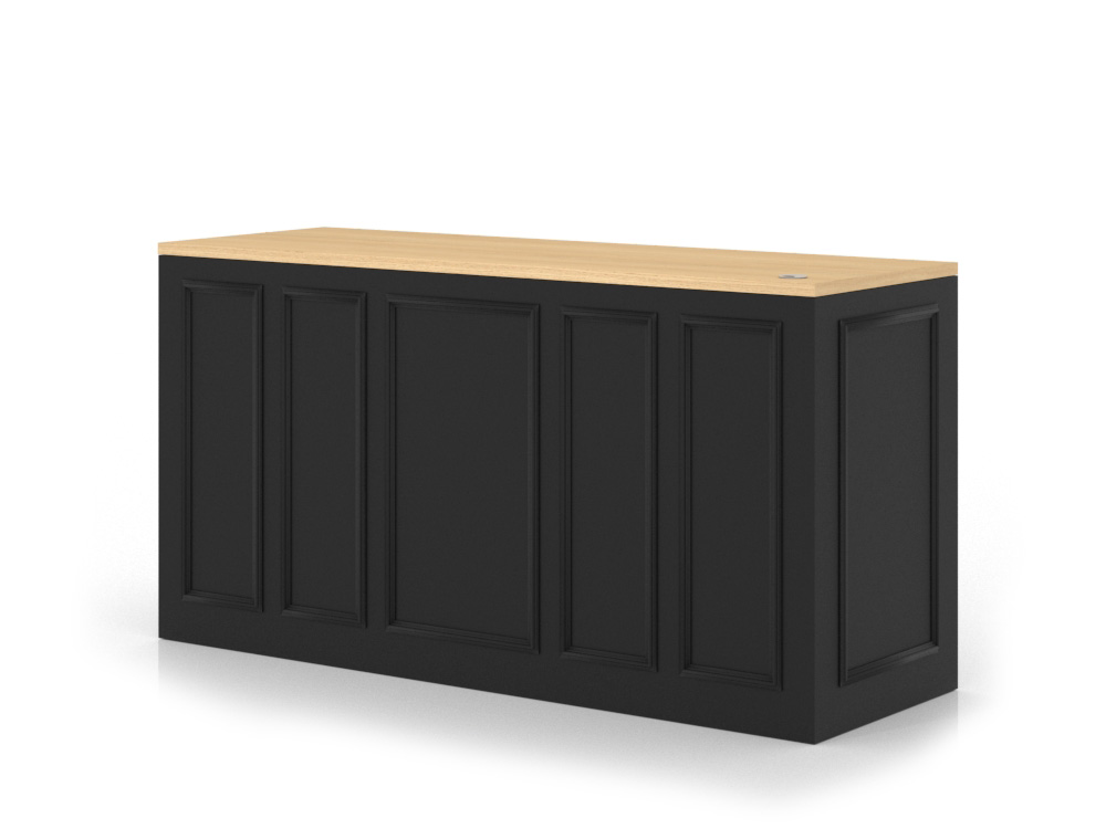 Hoffman 3 Módulos - Roble Vicenza & Melamina Negra